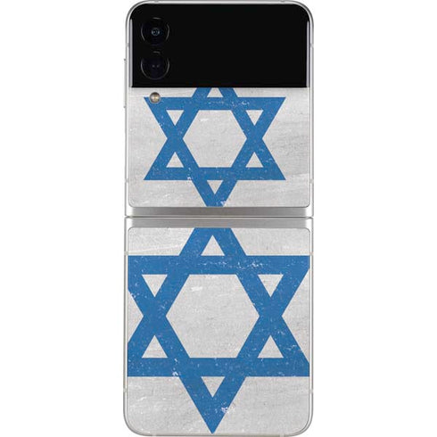 Israel Flag Distressed Galaxy Z Flip3 5G Skin